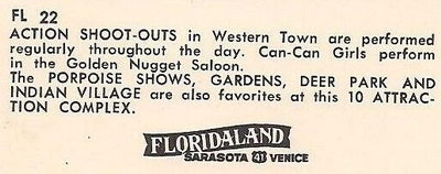 Postcard back Floridaland, Osprey